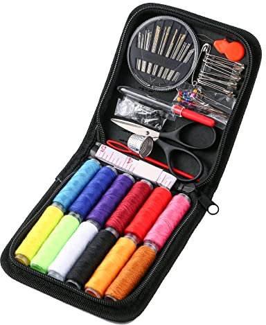 RFWIN Reise Nähset mit 72er Nähzubehör, Nadel und Fadenset Tragbares Mini Nähset für Anfänger Kinder Erwachsene Verwandte und Freunde Zuhause und im Notfall