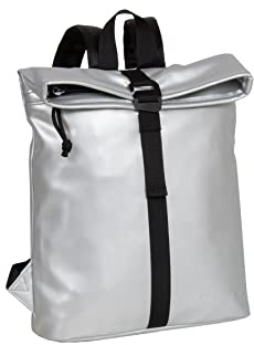 New Rebels Unisex Mart - Los Angeles Rolltop Rucksack Mini Rucksack, silber, 27x8x33cm, Casual