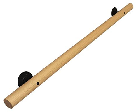 Lkjpo Handläufe Rutschfester Handlauf Aus Holz Für Den Innenbereich， Treppengeländer Für Ältere Menschen Und Kinder Villa Loft Treppe Haltegriff Wandmontierte Korridor-Stützs(Size:50cm/1.6ft)