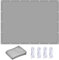 Sonnenschutz Sunsegel 3.5 x 3.5 m 98% UV Schutz Windschutz Wetterschutz Sonnensegel Für Gartenpavillon mit Ösen und Befestigungsseile für Außenbereich,Garten, Hellgrau