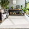 SIMPEX Kurzflor Teppich Wohnzimmer Beige Schlafzimmer Esszimmer Läufer Flur Küchenteppich Boho Teppich 3D Design Skandinavischer Stil Modern Weich, Natur, 80 x 150 cm