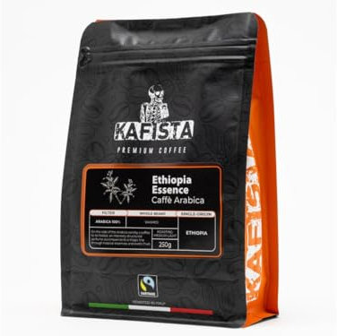 Kafista Premium Kaffee - Kaffeebohnen für Kaffeevollautomat und Espressomaschine aus Italien - Fairtrade - Spitzenkaffee - Barista Qualität (Ethiopia Essence, 1x250g)