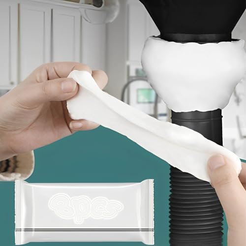 WTZWYFWJ Lot de 8 tubes de mastic étanche - Émulsion de mastic isolant, réparation rapide pour raccords de drainage, trous et lacunes