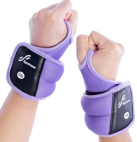 Sportneer Handvikter viktmanschetter armvikt handled, lila