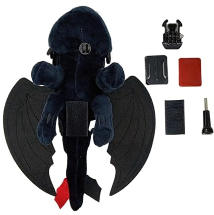 Decorazione per auto elettrica divertente accessorio casco professionale peluche decorazione 27 cm casco sgancio rapido
