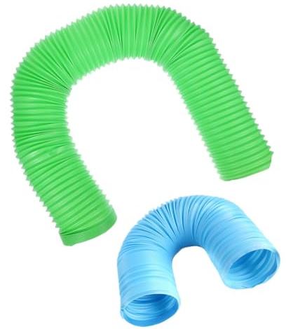 TOYANDONA 2 tunnel per piccoli animali per ratti, tubi furetti, attrezzi per criceti, criceti, criceti, ricercati, tubi nascosti per topi in plastica
