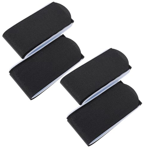 KICHOUSE Correas De Fijación Multifunción para Snowboard y Trineo 4 Piezas Negras De Nylon Resistentes para Transporte Al Aire Libre Accesorios Invierno