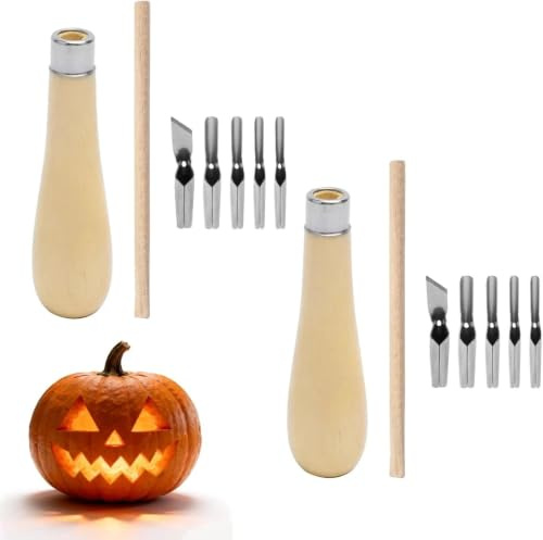 VOSSOT 2 Sets Outils de Coupe D'outils De Sculpture sur Linogravure Outils de Sculpture Sur Bois Kit Sculpture Bois Linogravure Caoutchouc Souple à Graver pour la Gravure les Outils de Sculpture