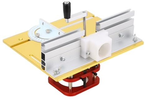 Yobadam Kit di Sollevamento Fresa, di Sollevamento Fresa, Base di Manuale per la Lavorazione del Legno Diametro Motore 64-66 Mm con Asta di Supporto in Acciaio Inossidabile in Lega di Alluminio