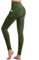 CAMBIVO Yoga Pants for Women, Gym Leggings Workout Leggings with Pockets, High Waisted Women Sports Running Tights Olive Green
