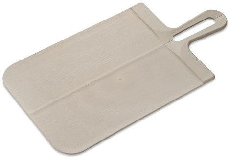 Koziol SNAP S & L Schneidebrett | faltbar, mit Griff, klingenschonend | biozirkulärer Kunststoff, langlebig, kompakt, spülmaschinengeeignet | Küche, Haushalt (nature desert sand, L)