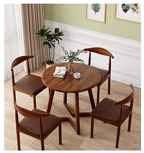 Conjunto Mesa y Sillas Cocina,Mesa Comedor Redonda con sillas 2/3/4,Mesa Redonda Conjunto 60/70*80 cm Diametro,Diseño Moderno,Set Mesa Bar, para Comedor,Sala de Estar, Dormitorio,Balcón ( Size : 2 cha