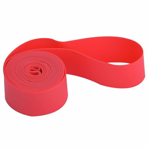 AUNMAS 2 st cykelremsor, cykeldäckfoder, däckfoder, fälgtejp 6 tum, PVC innerrör, däckskydd, dyna, foder, cykel, däck, fälgtejp sport utomhus, röd 4 storlekar (66 tum)