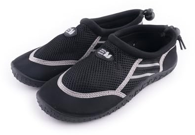R-ISLAND Escarpines de Mujer,Zapatos de Agua,Respirable,Cómodo,Antideslizante Genial para Playa,Piscina y Deportes Acuáticos.(Negro 38)