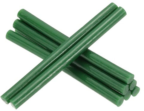 PATIKIL 4x0.27 Inch Hot Glue Sticks, 8 Pcs Hot Glue Gun Sticks Mini Hot Melt Adhesive Glue Stick for DIY Art Craft Repairs Festival Decoration, Dark Green
