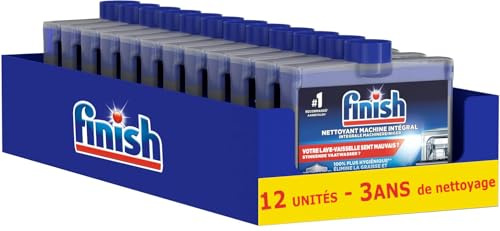 Finish Produit Lave-Vaisselle Nettoyant Machine Intégral - lot de 12