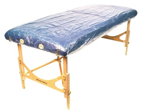 Massagesängsskydd 100 st engångsplast sofföverdrag SPA massagekast för behandlingar transparent film för säng skönhet vattentät