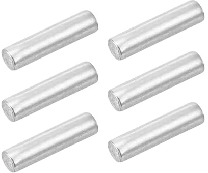 QUARKZMAN 50 st 1,5 mm x 6 mm passstift 304 rostfritt stål hyllkonsoler pennor fästelement sortiment kit silver