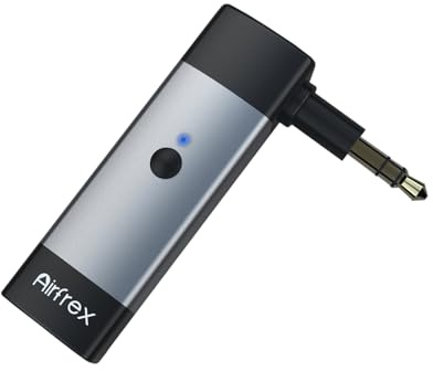 Airfrex Ricevitore Bluetooth 5.3, Adattatore Audio con Microfono Incorporato per cuffie Beats Solo 2 Studio 2 Mixr Pro Monster, Executive, Kit Bluetooth 5.3 per Auto con Uscita Stereo 3.5 mm