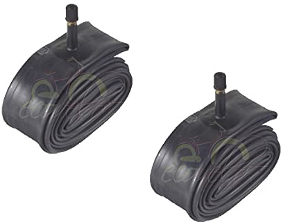 Ecovelò ECA26AMD PAR DE 2 CÁMARAS DE Aire 26 x 1.75/1.90/2.125 con VÁLVULA Americana Schrader para Bicicleta DE MONTAÑA Urbana