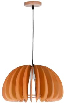 BEL AIR HOME - Lámpara Colgante 1xE-27 Material Natural Con Altura Regulable (BOMBILLA NO INCLUIDA) (JAIPUR 35 CM)