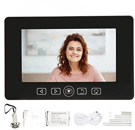 Caméra Judas à écran Couleur de 4,3 Pouces avec Détecteur de Mouvement à Détection Grand Angle de 160 Degrés, Visionneuse de Porte Numérique pour la sécurité de la Maison