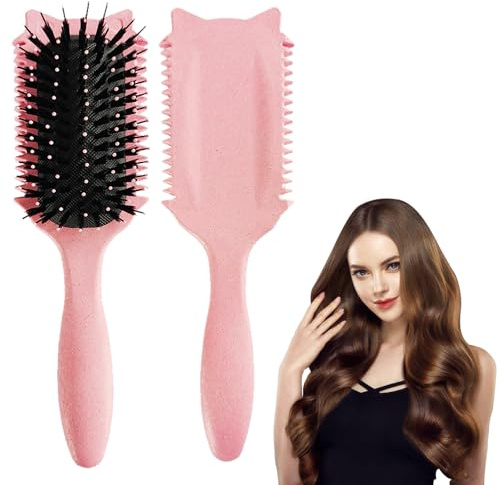 DiorSun Curl Defining Brush, Curl Hair Brushes, Curl Define Styling Brush, For Combing and Shaping Curls in All Hairstyles to Reduce Pulling Travel Size