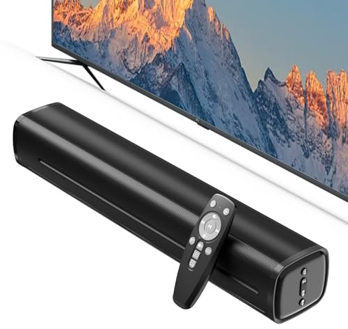 Jierben Barre de son pour Smart TV, barre de son, barre de son Bluetooth pour TV, haut-parleurs surround 50 W, avec optique/AUX/USB, pour système de son surround pour TV/PC/jeux/projecteurs
