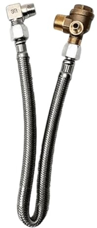 usefulbeauty, valvola di non ritorno per tubo flessibile del compressore d'aria, parti pneumatiche centrali - Tubo di collegamento per compressore d'aria con valvola di non ritorno per industria e