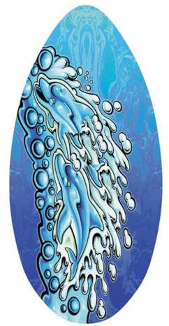 KESOTO Skimboard de Madera de 30 Pulgadas, Tabla de Surf para Deportes Acuáticos Al Aire Libre