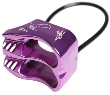 QUXVUIS Dispositivo di discesa Be-lay adatto per modalità guida corda da 8-12 mm in lega di alluminio per arrampicata su roccia, dispositivo discesa in per intaglio, attrezzatura sicurezza per