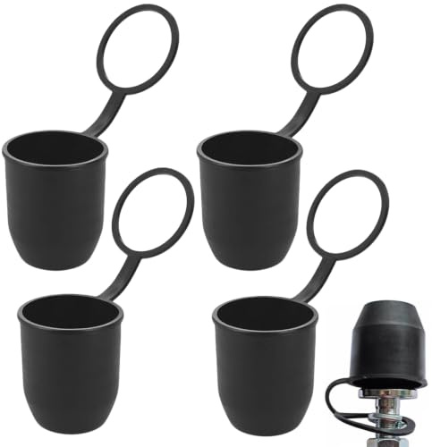 GUOYOU 4 stycken släpvagnskoppling, PVC-lock, släpvagnskoppling, kulhuvudskydd med säkringsring, dammtät släpvagn, bollskydd för bil husbil, släpvagn, kulhuvudskydd