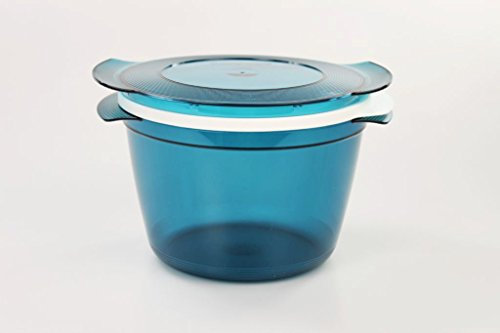TUPPERWARE Mikrowelle Microcook 2,25L türkis Cook Microplus rund K39 Mikro Micro