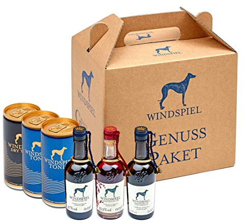Windspiel Gin Tonic Tasting Set: Sloe Gin , Gin und Navy Gin + Tonic und Dry Tonic