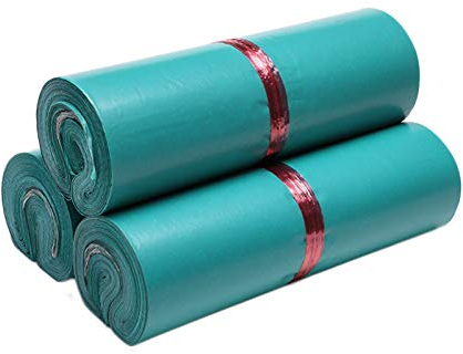 100 STK. Versandbeutel Plastik Versandtaschen, selbstklebend und Blickdicht, Versandtüten aus Plastik für Kleidung und Textilien,Grün (17 * 30cm/6.6 * 11.8 Zoll)