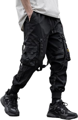 XYXIONGMAO Cyberpunk Techwear Pantalon cargo baggy Streetwear japonais pour homme Pantalon d'extérieur cool tendance décontracté pour homme