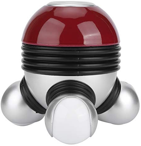 Massaggiatore per il corpo Mini massaggio Strumento di massaggio portatile Massaggiatore vibrante per il corpo tenuto in mano con luce a LED per rilascio del dolore delle gambe del collo(rosso)