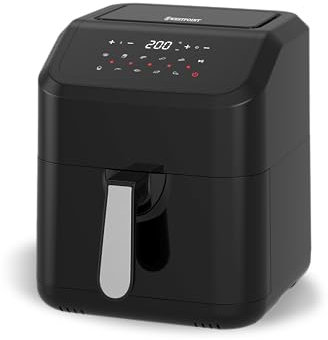 WESTPOINT XL Digital Air Fryer 5L 1400-1600W (Black) – 10-in-1 Convection Air Fryer with LED Touchscreen, Non-Stick Basket – Oil Free Toaster Oven