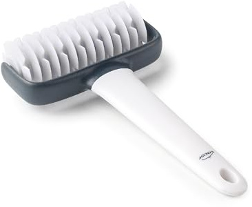 Lacor - 68804 - Rodillo Cocina, Rodillo Roller, Rodillo Enrejado, Ideal para Empanadas, Hojaldres, Pasteles, Mango Ergonómico, Desmontable, Apto para Lavavajillas, Polipropileno, Sin BPA, 12x19.5 cm