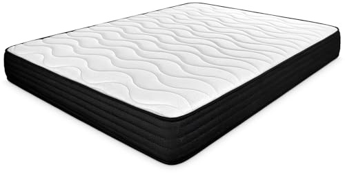 amuéblate Online Venus Matelas viscoélastique réversible (Face Hiver-été) fermeté Moyenne-Haute, épaisseur 20 cm, Anti-acariens, Anti-bactéries et hypoallergénique, 80 x 180 cm