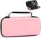 TiMOVO Carrying Case for Nintendo Switch OLED Model 2021 & Switch, Durable Hard Shell Game Storage Handbag Portable Travel Bag PU Pouch with Pocket for 10 Game Cards & Accessories, Pink