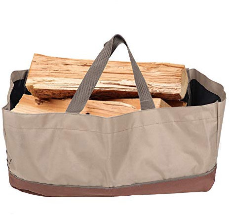 Firewood Carrier, Heavy Duty Oxford Cloth Log Carrier Tote with Handles for Transporting Logs, Firewood Bag, Stove Accessories