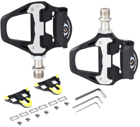 Pédale pour faire des courses de vélo qui s'occupe des pédales avec tension réglable, pédales de vélo robustes et non coulissantes pour la rue, convient pour chaussures SPD | Equip