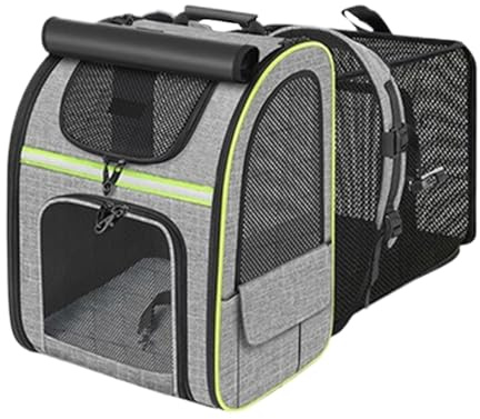 Cestino per biciclette - Borsa per cestino | Supporto per animali in poliestere | Cestino per cani per bicicletta | Cestino per biciclette per cani | Zaino con trasporto regolabile di ventilazione pa