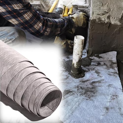 RENLXFI Membrane D'éTanchéIté Membrane D'étanchéité pour Rénovation De Salle De Bain, sous-Couche D'étanchéité pour Carrelage, pour Mur De Douche/Sol, Rouleau De Tissu en Polyéthylène(1.15x15m)