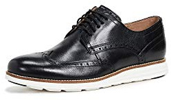 Cole Haan ORIGINAL GRAND WINGTIP OXFORD, Men’s Oxfords, Black (Black Leather/White Black/White), 9 UK