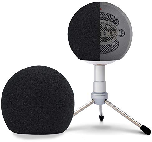 SUNMON Protector Antiviento para Micrófono, Filtro Antipo Blue Snowball para Micrófono, Adecuado para Grabación, Radiodifusión y Canto