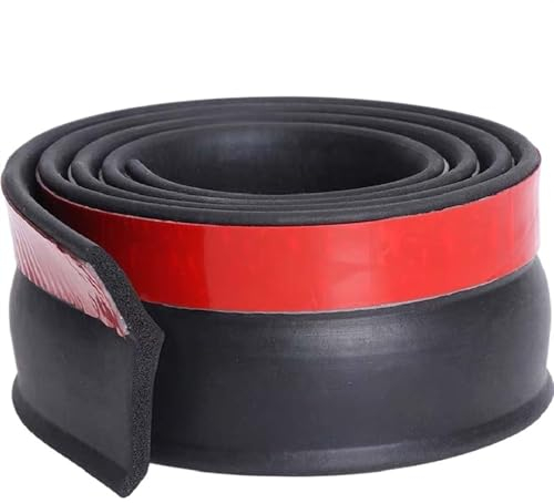 Garagen-Rolltor unten Dichtungsstreifen Tür Seite Boden Wasserdicht Gummi Staubdicht Anti Ratten Tür Gott Stopper (Farbe: Schwarz, Größe: Länge 3 m)