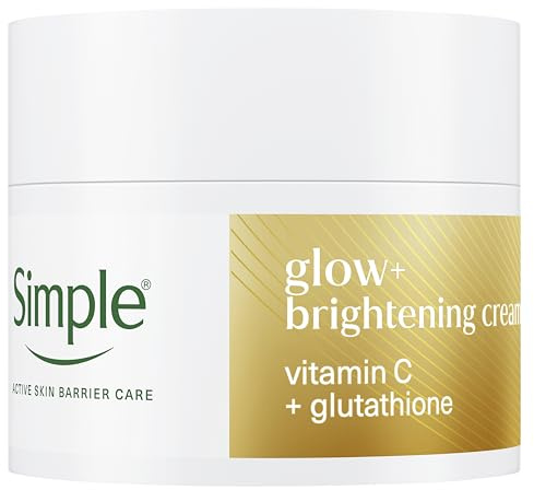 Simple Glow+ Facial Moisturiser Brightening boosts radiance and hydration with vitamin C+ glutathione 50 ml