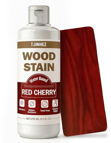 Holzbeize Rote Kirsche 250ml, Wasserbasierte Holzlasur für Innen & Außen, Geeignet für Möbel, Schränke, Türen & Holzoberflächen – Schnelltrocknend, Geruchsarm, Ungiftig & Einfach Anzuwenden
